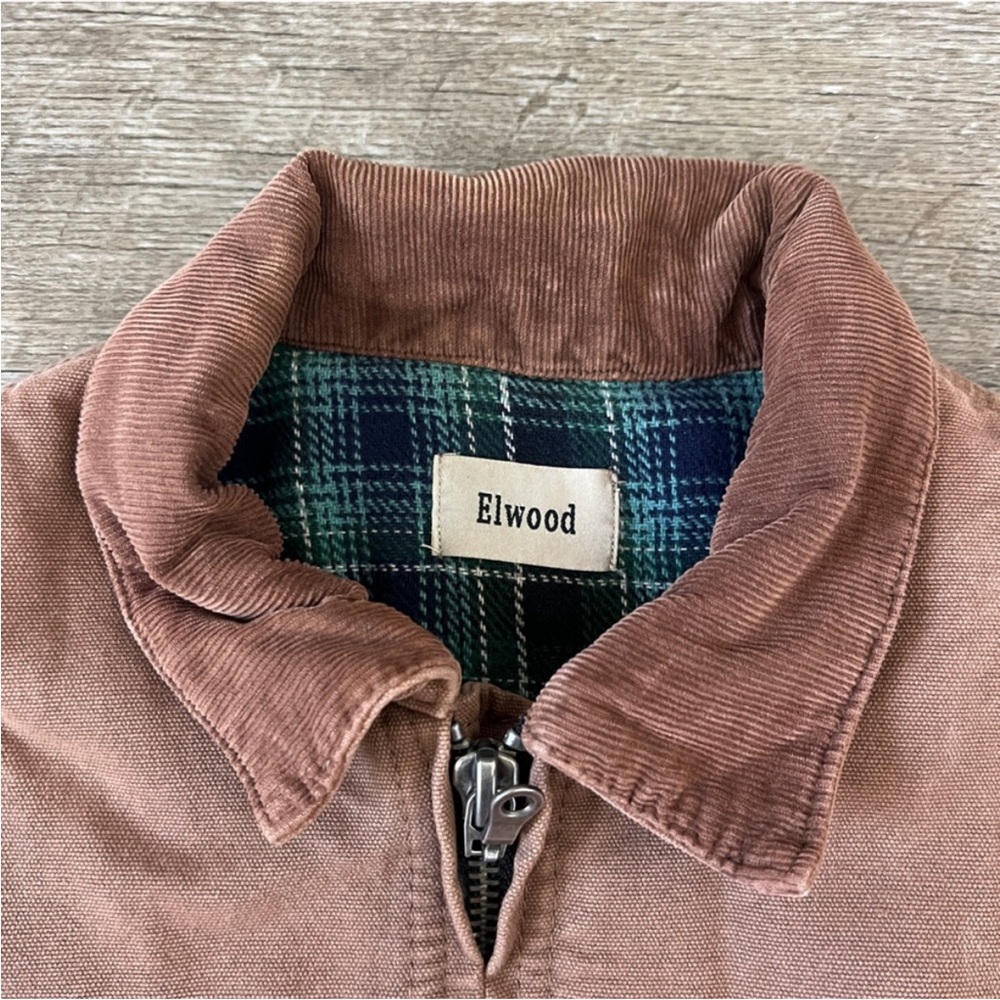 Elwood Petrol Canvas Jacket in Brown - Picture 3 of 6